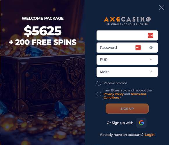 axecasino-welcome-bonus